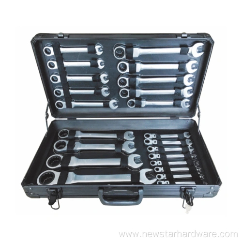 Conjunto de ferramentas de chave de combina&ccedil;&atilde;o de catraca flex&iacute;vel 22PCS