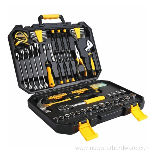 77pcs CRV Tool Set Heavy Duty Tool Box na may Socket Set para sa Car At Auto Repair Tool Kit