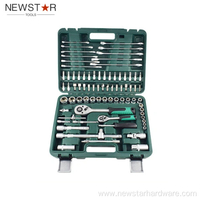 78 szt. Zestaw narzędzi do kluczy nasadowych 1/4 ”i 1/2”.