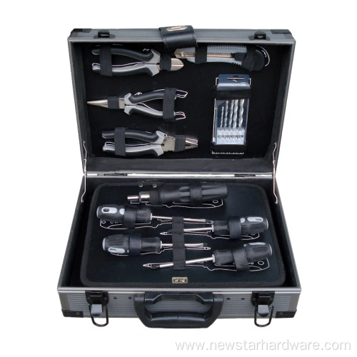 Ensemble d'outils à main 63 pièces, ensemble d'outils dans un boîtier en aluminium