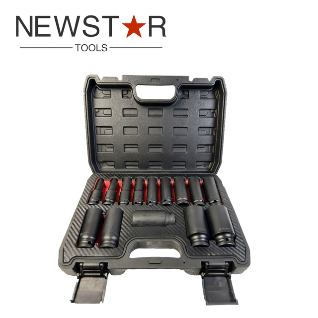 14Pcs 자동 수리 도구 상자 세트 고품질 충격 깊은 소켓 세트